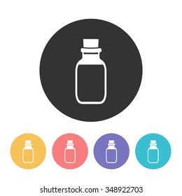 aroma oil bottle icon. vector illustration