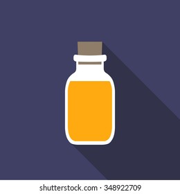 aroma oil bottle icon. vector illustration