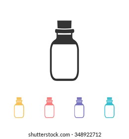 aroma oil bottle icon. vector illustration