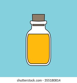 aroma oil bottle icon. vector illustration