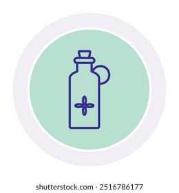 Icono de círculo de aceite de aroma, Vector, píxel perfecto, archivo ilustrador 
