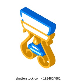 aroma oil isometric icon vector. aroma oil sign. isolated symbol illustration
