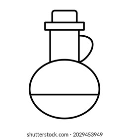 Aroma oil Outline bold Vector Icon which can be easily modified or Edited  