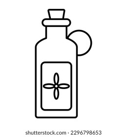 Aroma Oil Outline bold Vector Icon which can be easily modified or Edited 