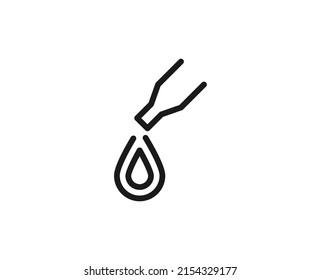 Aroma oil premium line icon. Simple high quality pictogram. Modern outline style icons. Stroke vector illustration on a white background. 