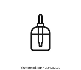 Aroma oil premium line icon. Simple high quality pictogram. Modern outline style icons. Stroke vector illustration on a white background. 