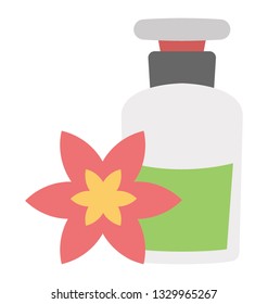 Aroma product flat icon vector, floral flavour 