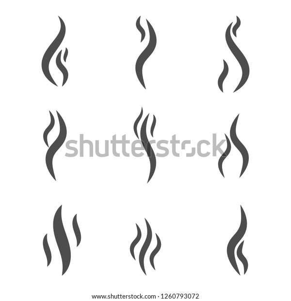 香りの香りのアイコン 煙のベクター画像アイコンのセット 煙 蒸気 香り 匂い ベクターイラスト のベクター画像素材 ロイヤリティフリー