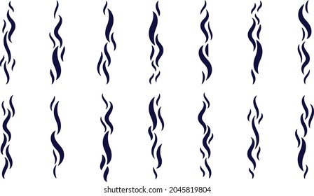 Aroma smell icon set vector design 
