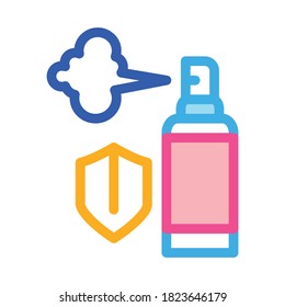 aroma spray bottle icon vector. aroma spray bottle sign. color symbol illustration