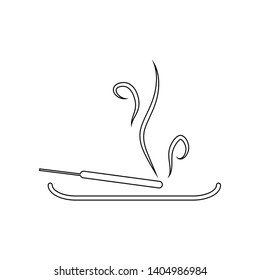 aroma stick icon. Element of Spa for mobile concept and web apps icon. Outline, thin line icon for website design and development, app development