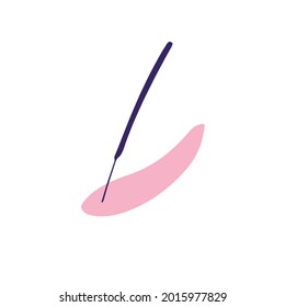 Aroma stick illustration in flat style isolated on white background