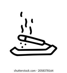 aroma stick line vector doodle simple icon