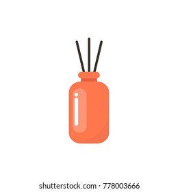 aroma sticks in bottle vector icon