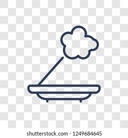 Aroma stimulation icon. Trendy linear Aroma stimulation logo concept on transparent background from sauna collection