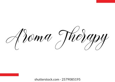 Aroma Therapy Coffee text typography Saying