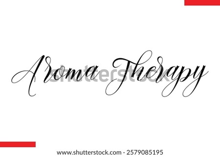 Aroma Therapy Coffee text typography Saying