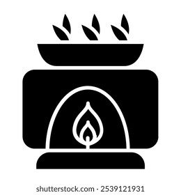 Ilustración de aromaterapia, icono de Vector de aromaterapia