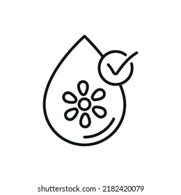 Aroma therapy lotion icon - editable stroke