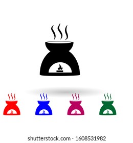 Aroma therapy multi color icon. Simple glyph, flat vector of spa icons for ui and ux, website or mobile application