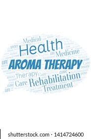 Aroma Therapy word cloud. Wordcloud made with text only.