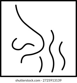 Línea de Vector de aroma Diseño de iconos