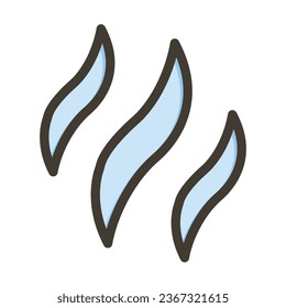 Aroma Vector Thick Line Filled Colors Icon For Personal And Commercial Use.
