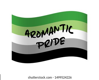 Aromantic Pride Flag Background Sexual Orientation Stock Vector ...