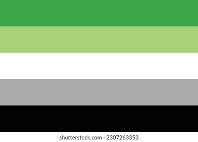 Bandera del orgullo romántico. bandera LGBTQ