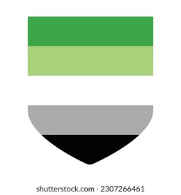Bandera del orgullo romántico. bandera LGBTQ