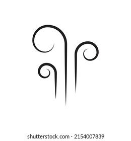 Aromas vaporize icon design isolated on white background