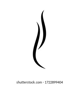 Aromas vaporize icon. Smells vector line icon, hot aroma, stink or cooking steam symbol, smelling or vapor, smoking or odors sign
