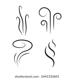 Aromas vaporize icon, template for graphic and web design. vector illustration