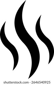 Aromas vaporize ícone trendy plana mão desenhado linha cômica doodle. Cheira a vetor, aroma a quente, aroma a ar, fedor ou símbolos de vapor de cozinha, cheiro ou vapor, fumo ou odores. silhueta de nuvens ou vento.