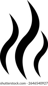 Aromas vaporize ícone trendy plana mão desenhado linha cômica doodle. Cheira a vetor, aroma a quente, aroma a ar, fedor ou símbolos de vapor de cozinha, cheiro ou vapor, fumo ou odores. silhueta de nuvens ou vento.