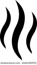 Aromas vaporize ícone trendy plana mão desenhado linha cômica doodle. Cheira a vetor, aroma a quente, aroma a ar, fedor ou símbolos de vapor de cozinha, cheiro ou vapor, fumo ou odores. silhueta de nuvens ou vento.