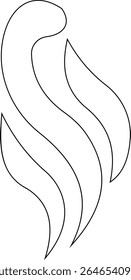 Aromas vaporize ícone trendy plana mão desenhado linha cômica doodle. Cheira a vetor, aroma a quente, aroma a ar, fedor ou símbolos de vapor de cozinha, cheiro ou vapor, fumo ou odores. silhueta de nuvens ou vento.