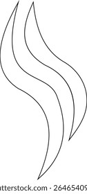 Aromas vaporize ícone trendy plana mão desenhado linha cômica doodle. Cheira a vetor, aroma a quente, aroma a ar, fedor ou símbolos de vapor de cozinha, cheiro ou vapor, fumo ou odores. silhueta de nuvens ou vento.