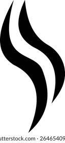 Aromas vaporize ícone trendy plana mão desenhado linha cômica doodle. Cheira a vetor, aroma a quente, aroma a ar, fedor ou símbolos de vapor de cozinha, cheiro ou vapor, fumo ou odores. silhueta de nuvens ou vento.