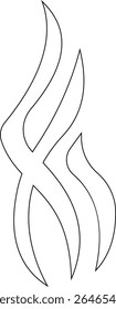 Aromas vaporize ícone trendy plana mão desenhado linha cômica doodle. Cheira a vetor, aroma a quente, aroma a ar, fedor ou símbolos de vapor de cozinha, cheiro ou vapor, fumo ou odores. silhueta de nuvens ou vento.