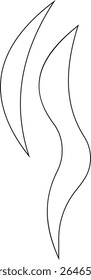 Aromas vaporize ícone trendy plana mão desenhado linha cômica doodle. Cheira a vetor, aroma a quente, aroma a ar, fedor ou símbolos de vapor de cozinha, cheiro ou vapor, fumo ou odores. silhueta de nuvens ou vento.
