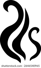 Aromas vaporize ícone trendy plana mão desenhado linha cômica doodle. Cheira a vetor, aroma a quente, aroma a ar, fedor ou símbolos de vapor de cozinha, cheiro ou vapor, fumo ou odores. silhueta de nuvens ou vento.