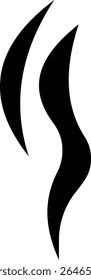 Aromas vaporize ícone trendy plana mão desenhado linha cômica doodle. Cheira a vetor, aroma a quente, aroma a ar, fedor ou símbolos de vapor de cozinha, cheiro ou vapor, fumo ou odores. silhueta de nuvens ou vento.