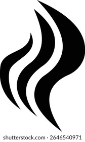 Aromas vaporize ícone trendy plana mão desenhado linha cômica doodle. Cheira a vetor, aroma a quente, aroma a ar, fedor ou símbolos de vapor de cozinha, cheiro ou vapor, fumo ou odores. silhueta de nuvens ou vento.