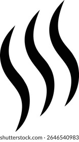 Aromas vaporize ícone trendy plana mão desenhado linha cômica doodle. Cheira a vetor, aroma a quente, aroma a ar, fedor ou símbolos de vapor de cozinha, cheiro ou vapor, fumo ou odores. silhueta de nuvens ou vento.