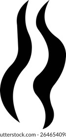Aromas vaporize ícone trendy plana mão desenhado linha cômica doodle. Cheira a vetor, aroma a quente, aroma a ar, fedor ou símbolos de vapor de cozinha, cheiro ou vapor, fumo ou odores. silhueta de nuvens ou vento.