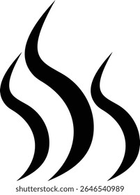 Aromas vaporize ícone trendy plana mão desenhado linha cômica doodle. Cheira a vetor, aroma a quente, aroma a ar, fedor ou símbolos de vapor de cozinha, cheiro ou vapor, fumo ou odores. silhueta de nuvens ou vento.