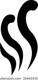 Aromas vaporize icon trendy flat hand drawn line comic doodle. Smells vector, hot aroma air fragrance , stink or cooking steam symbols, smelling or vapor, smoking or odors. cloud or wind silhouette.