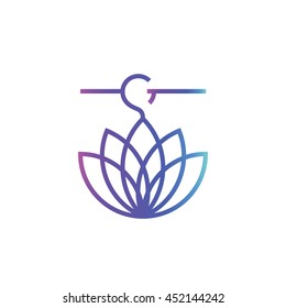 aroma-sachet in line style vector logo beauty