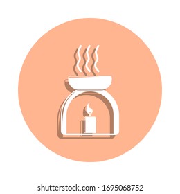 Aromatherapy badge icon. Simple glyph, flat vector of spa icons for ui and ux, website or mobile application